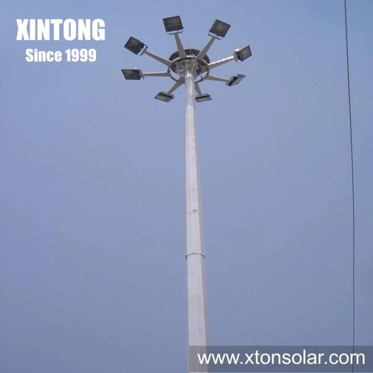 15m 20m High Power LED Floodlight High Mast Light With Lifting System