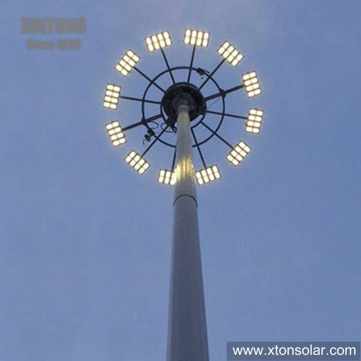 30meters High Mast Lighting Stadium Pole Foundation Design