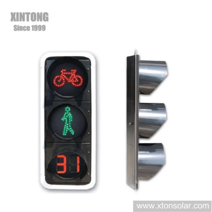 Xintong 200/300/400mm Intelligent LED Traffic Signal Light With Countdown Timer Xintong 200/300/400mm Intelligent LED Traffic Signal Light With Countdown Timer